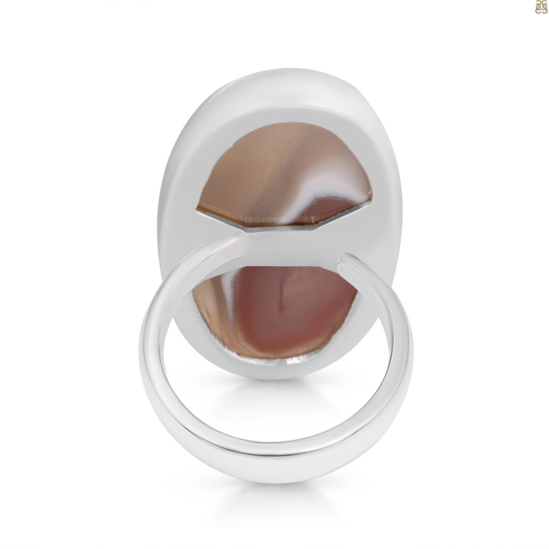 Red Botswana Agate Adjustable Ring-ADJ-R RBA-2-21