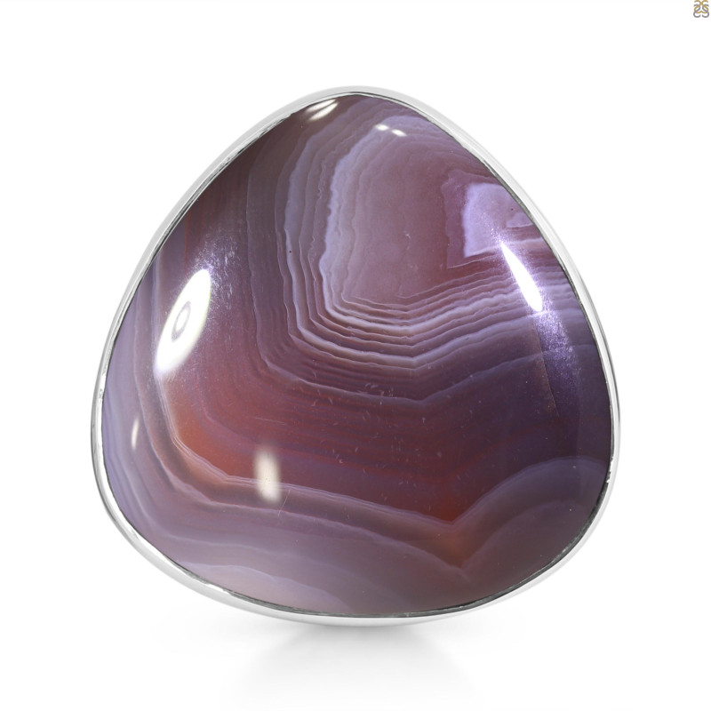 Red Botswana Agate Adjustable Ring-ADJ-R RBA-2-23