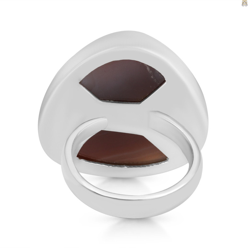 Red Botswana Agate Adjustable Ring-ADJ-R RBA-2-23