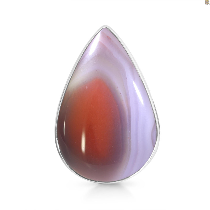 Red Botswana Agate Adjustable Ring-ADJ-R RBA-2-24