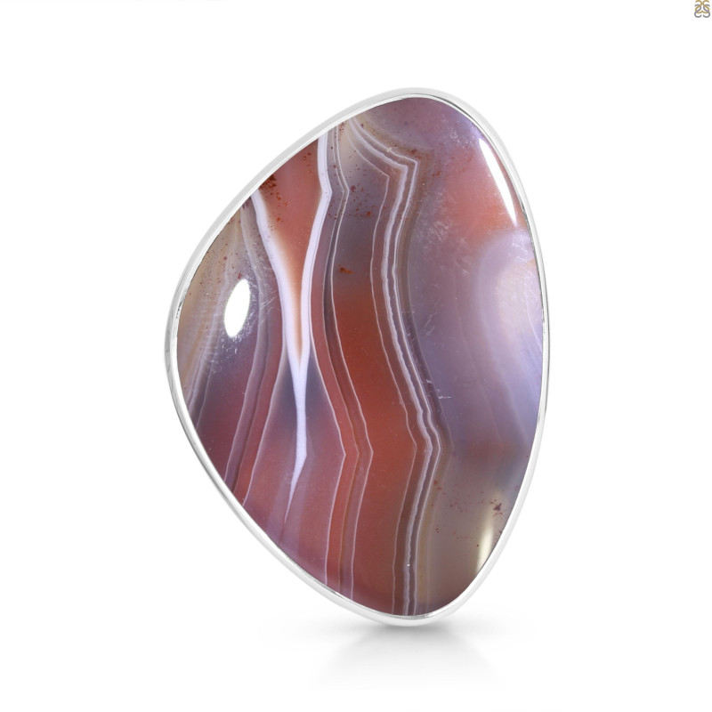 Red Botswana Agate Adjustable Ring-ADJ-R RBA-2-27