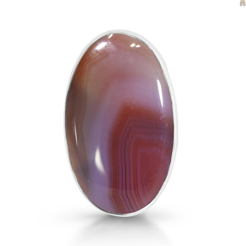 Red Botswana Agate Adjustable Ring-ADJ-R RBA-2-31