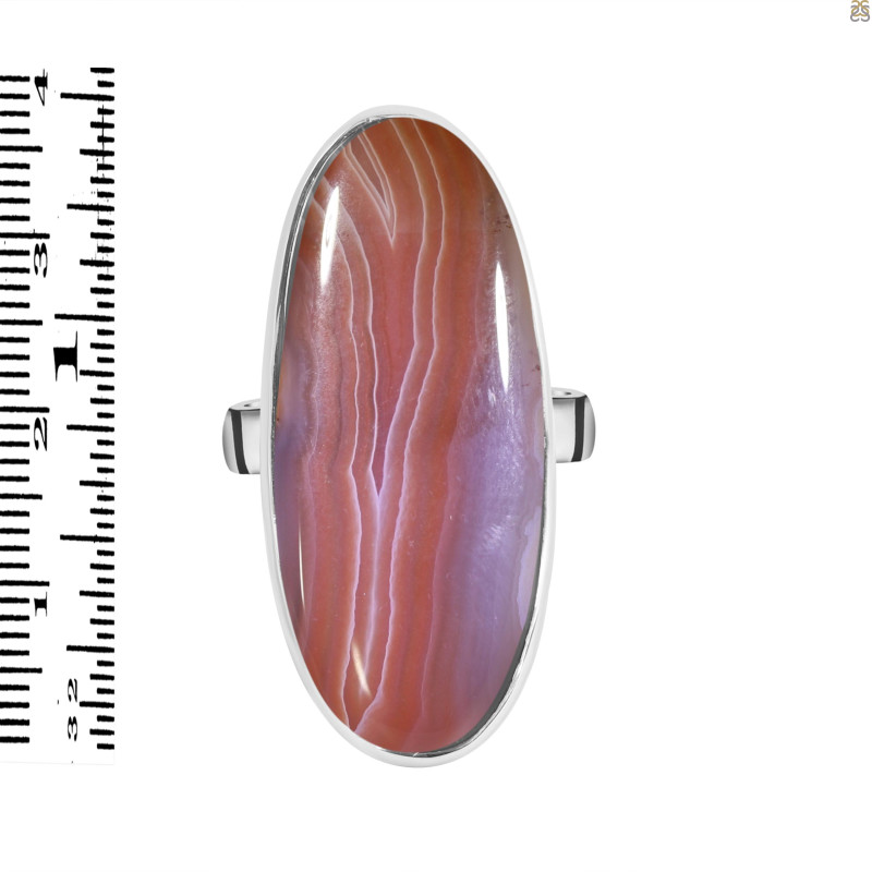 Red Botswana Agate Adjustable Ring-ADJ-R RBA-2-35