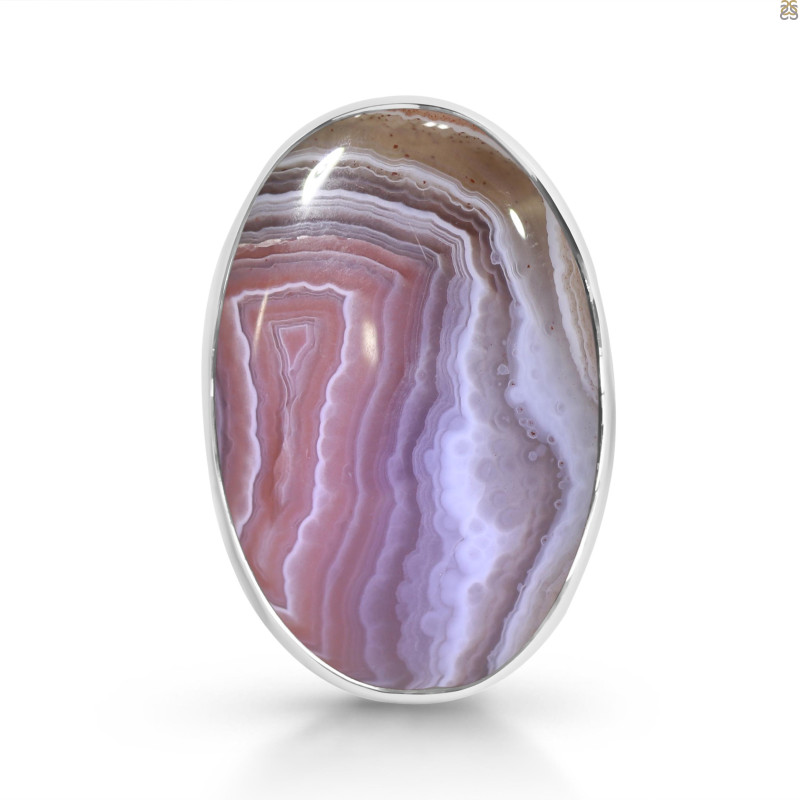 Red Botswana Agate Adjustable Ring-ADJ-R RBA-2-38