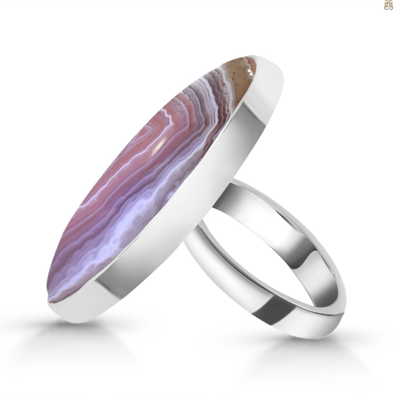 Red Botswana Agate Adjustable Ring-ADJ-R RBA-2-38