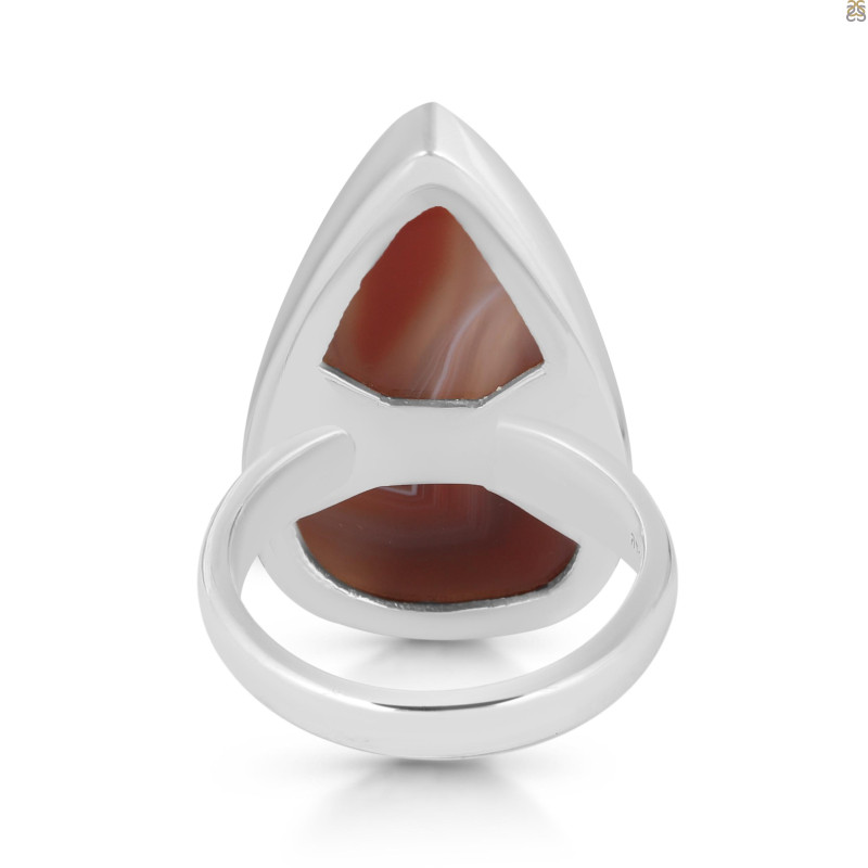 Red Botswana Agate Adjustable Ring-ADJ-R RBA-2-39