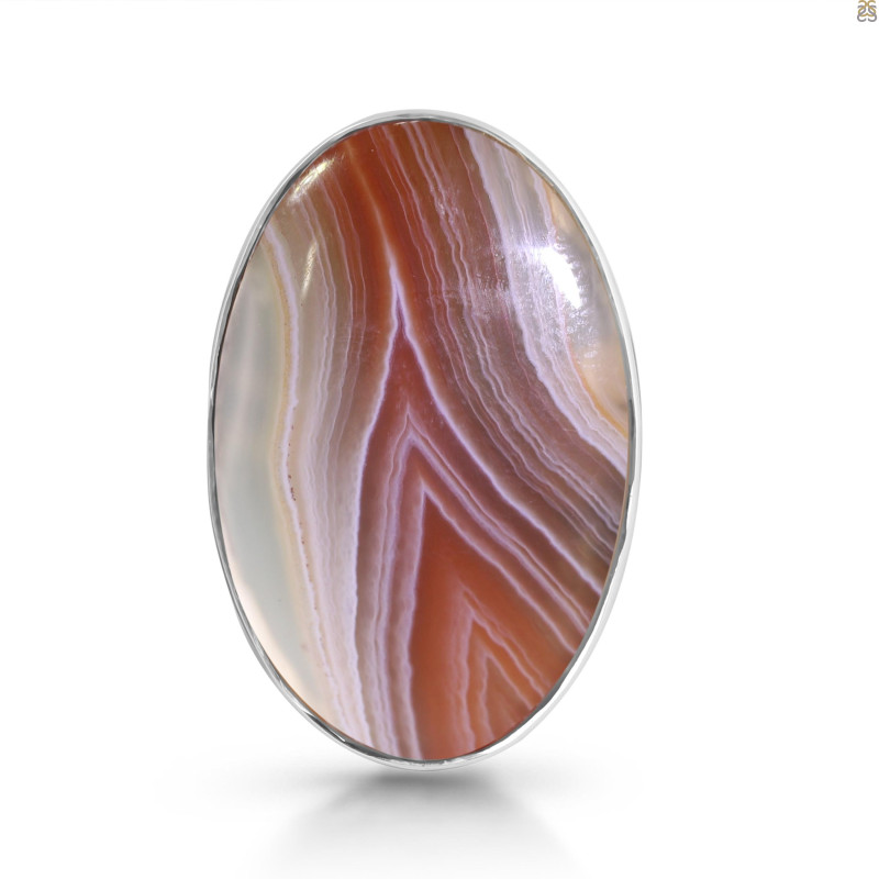 Red Botswana Agate Adjustable Ring-ADJ-R RBA-2-4