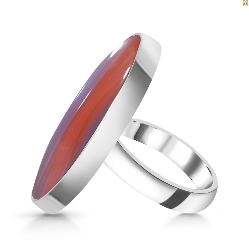 Red Botswana Agate Adjustable Ring-ADJ-R RBA-2-41