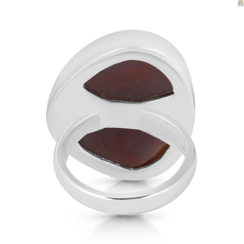 Red Botswana Agate Adjustable Ring-ADJ-R RBA-2-44
