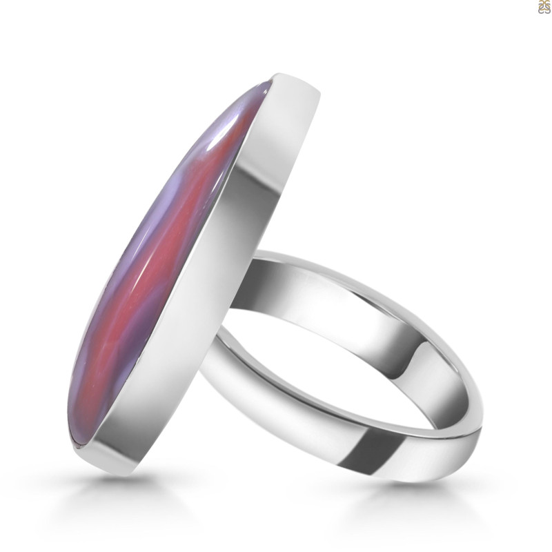 Red Botswana Agate Adjustable Ring-ADJ-R RBA-2-45