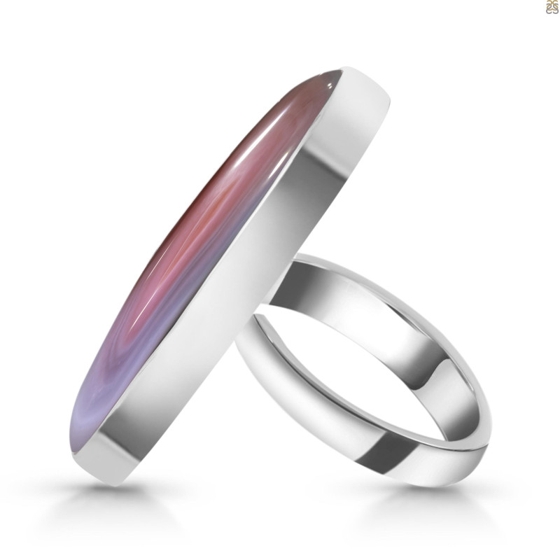 Red Botswana Agate Adjustable Ring-ADJ-R RBA-2-46