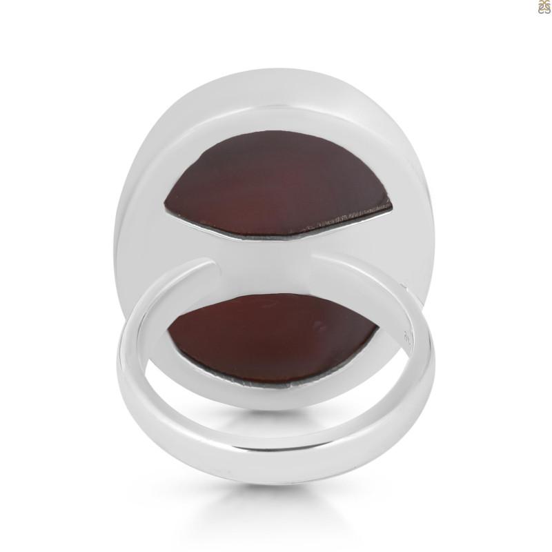 Red Botswana Agate Adjustable Ring-ADJ-R RBA-2-46