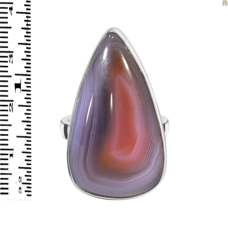 Red Botswana Agate Adjustable Ring-ADJ-R RBA-2-47