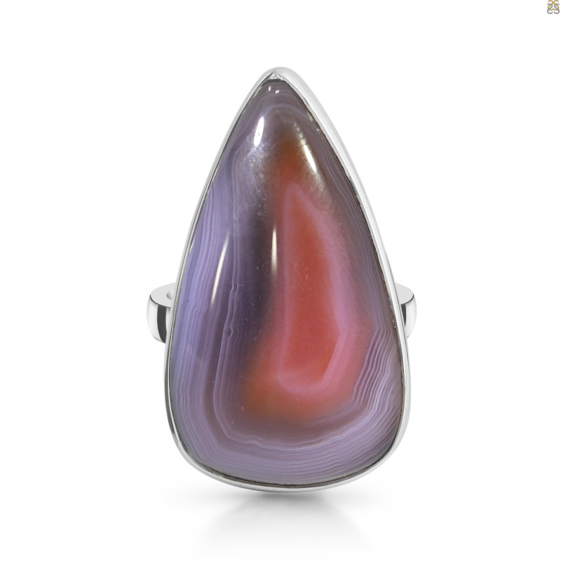 Red Botswana Agate Adjustable Ring-ADJ-R RBA-2-47
