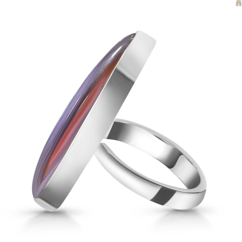 Red Botswana Agate Adjustable Ring-ADJ-R RBA-2-47