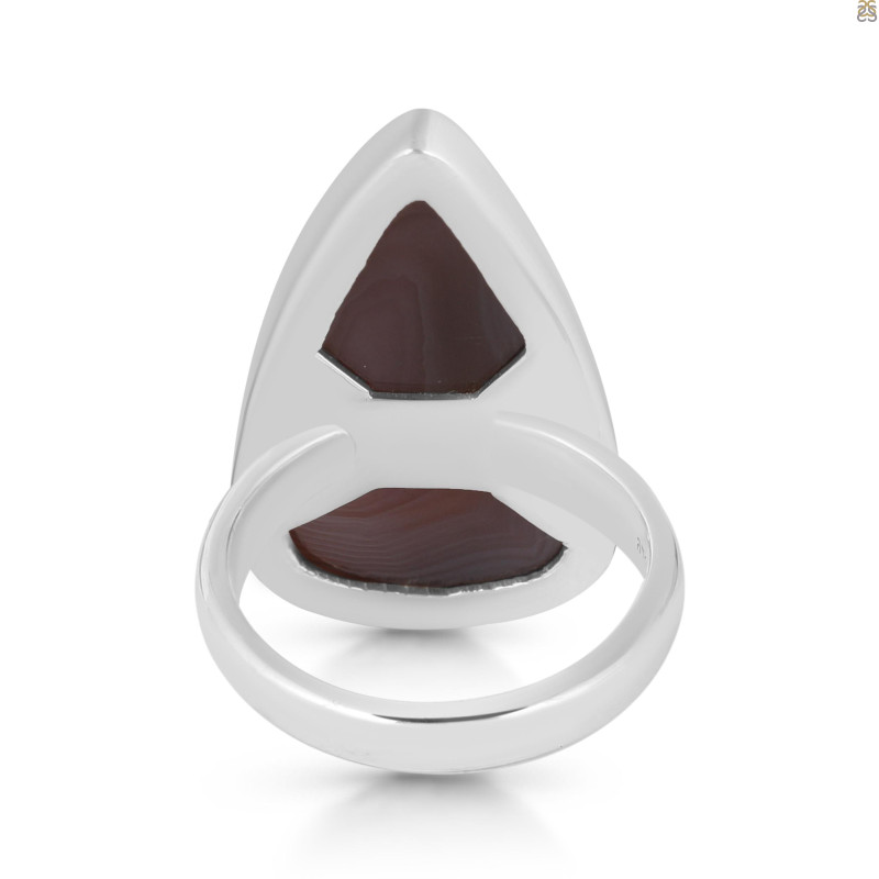 Red Botswana Agate Adjustable Ring-ADJ-R RBA-2-47