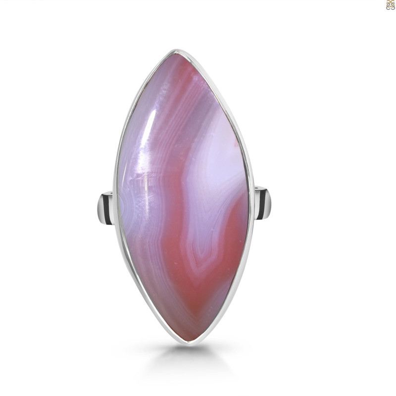 Red Botswana Agate Adjustable Ring-ADJ-R RBA-2-5