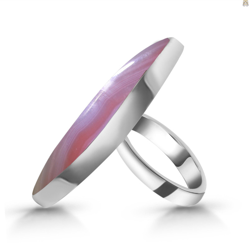 Red Botswana Agate Adjustable Ring-ADJ-R RBA-2-5