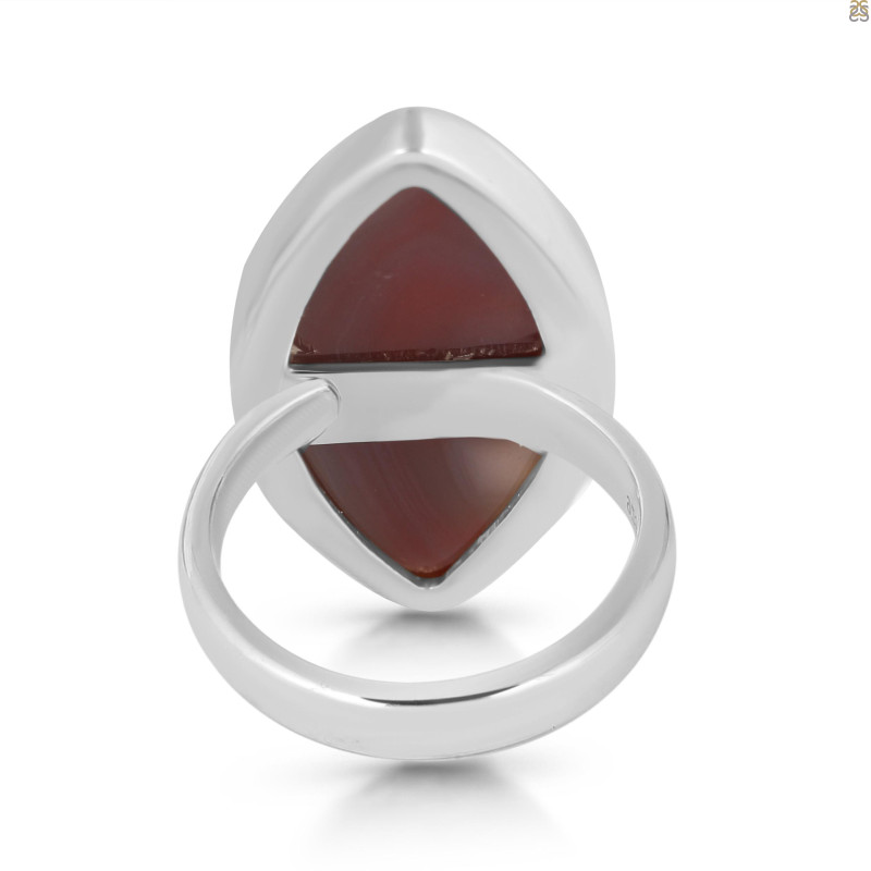 Red Botswana Agate Adjustable Ring-ADJ-R RBA-2-5