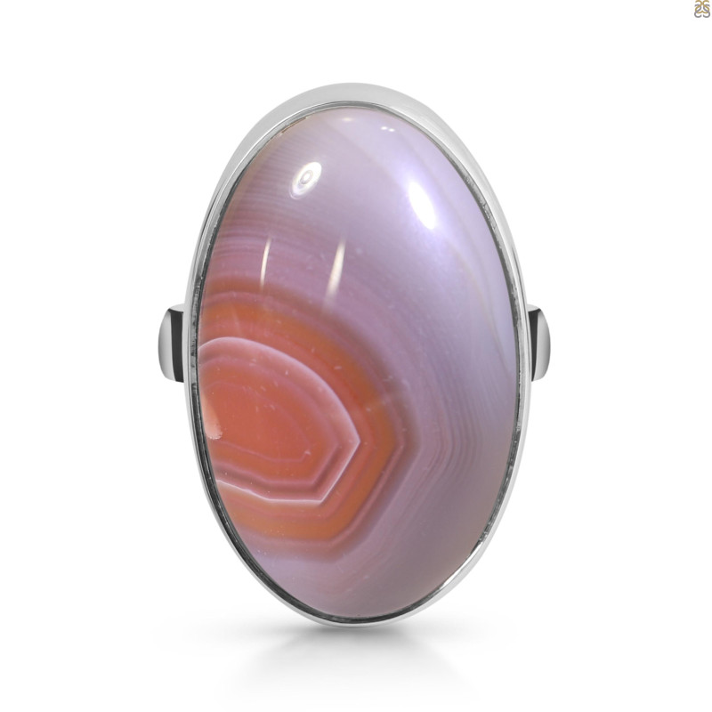 Red Botswana Agate Adjustable Ring-ADJ-R RBA-2-50