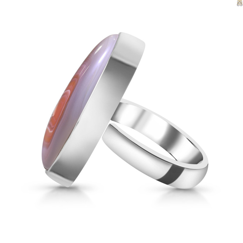 Red Botswana Agate Adjustable Ring-ADJ-R RBA-2-50