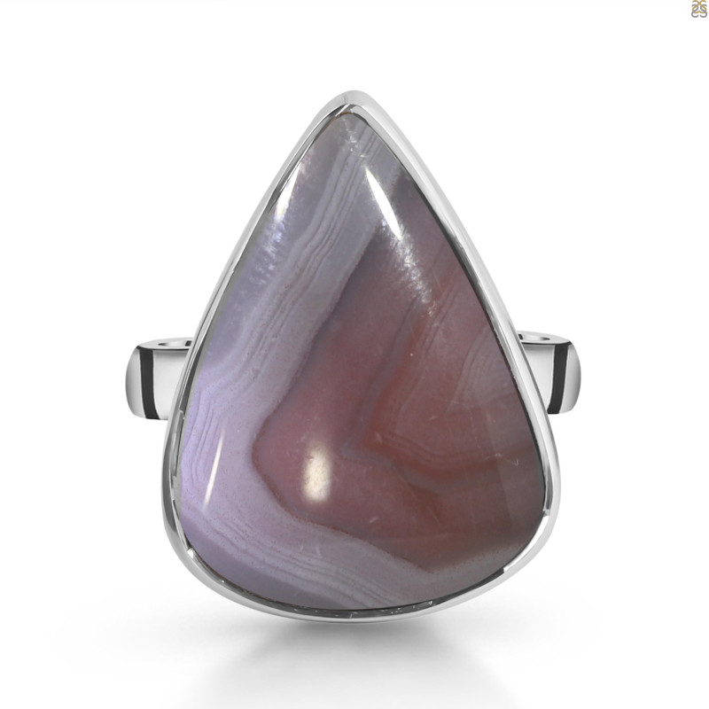 Red Botswana Agate Adjustable Ring-ADJ-R RBA-2-51