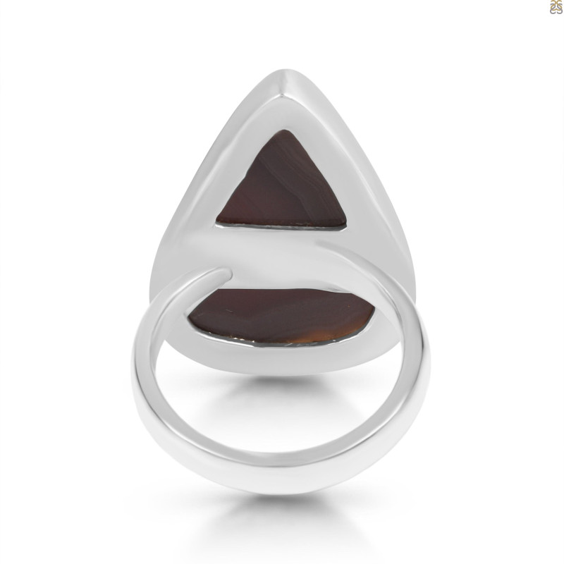 Red Botswana Agate Adjustable Ring-ADJ-R RBA-2-51