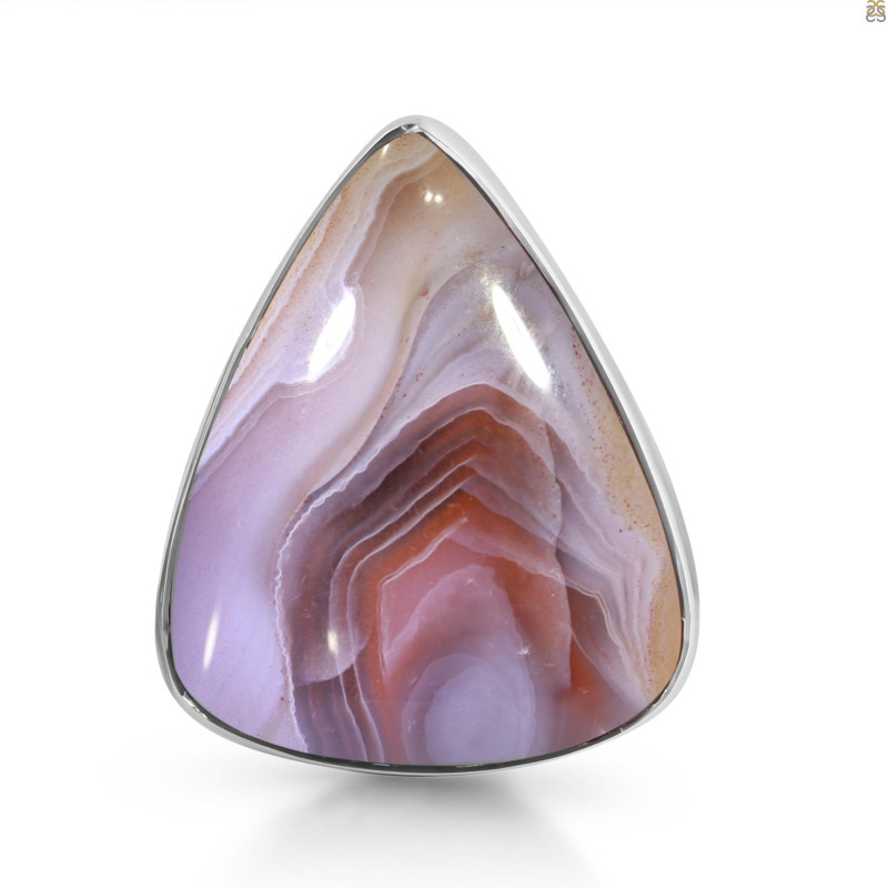 Red Botswana Agate Adjustable Ring-ADJ-R RBA-2-53