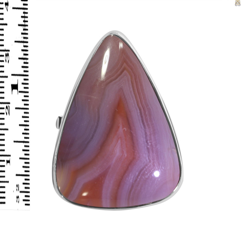 Red Botswana Agate Adjustable Ring-ADJ-R RBA-2-54