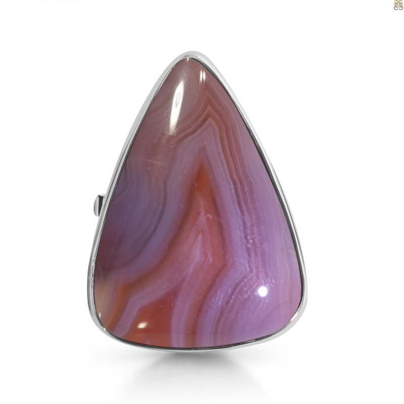 Red Botswana Agate Adjustable Ring-ADJ-R RBA-2-54