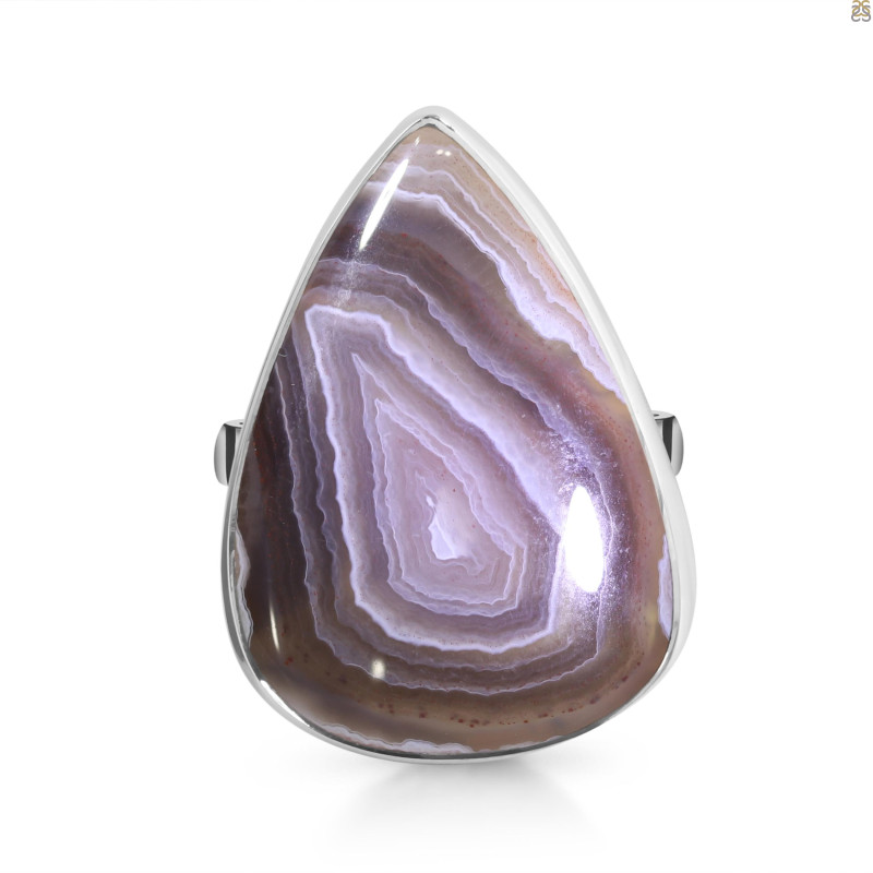 Red Botswana Agate Adjustable Ring-ADJ-R RBA-2-56