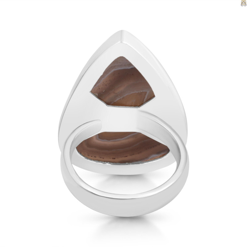 Red Botswana Agate Adjustable Ring-ADJ-R RBA-2-56