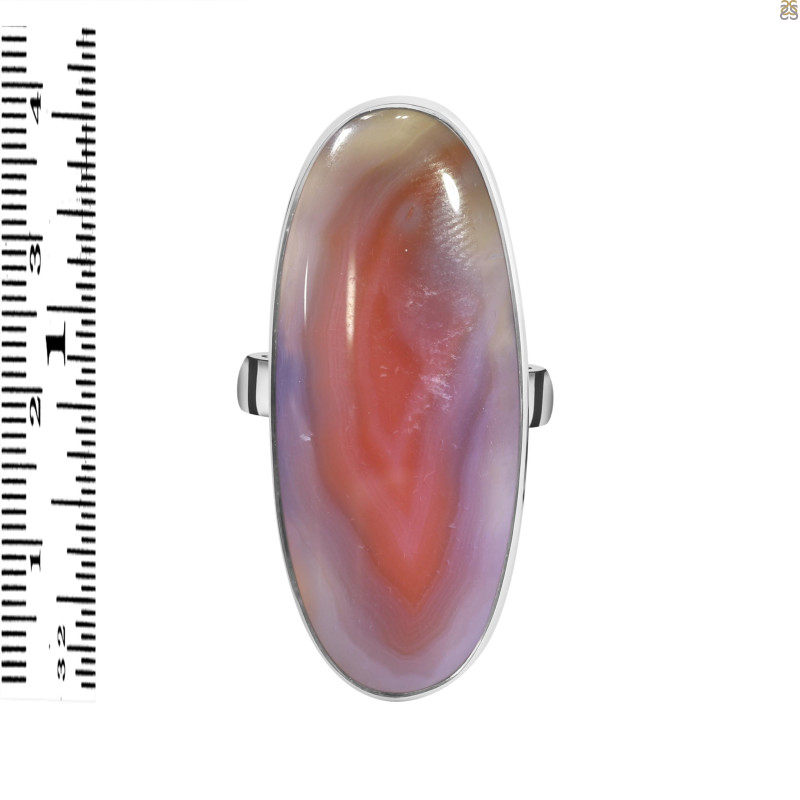 Red Botswana Agate Adjustable Ring-ADJ-R RBA-2-58