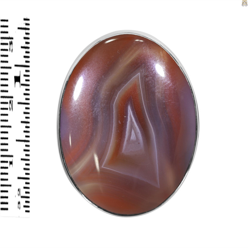 Red Botswana Agate Adjustable Ring-ADJ-R RBA-2-60
