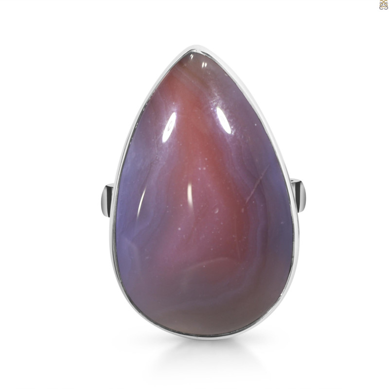 Red Botswana Agate Adjustable Ring-ADJ-R RBA-2-62