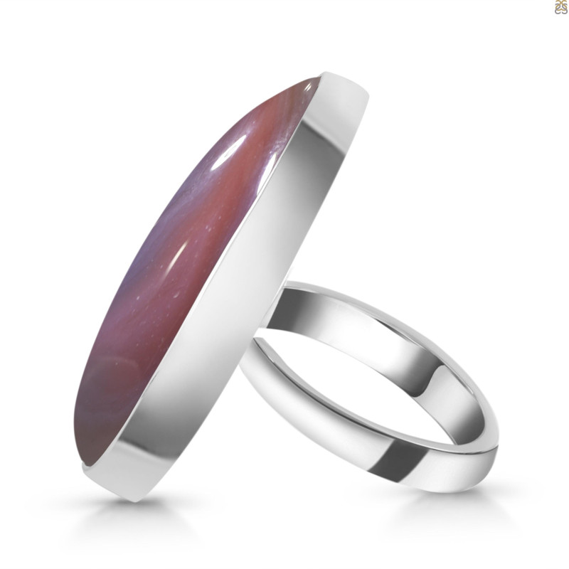 Red Botswana Agate Adjustable Ring-ADJ-R RBA-2-62