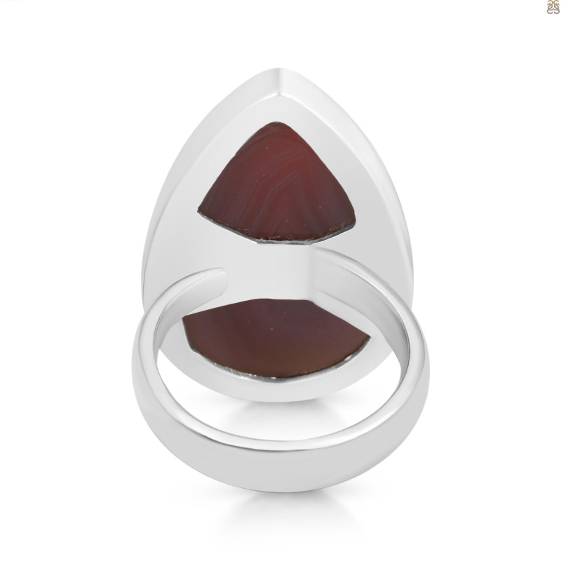 Red Botswana Agate Adjustable Ring-ADJ-R RBA-2-62