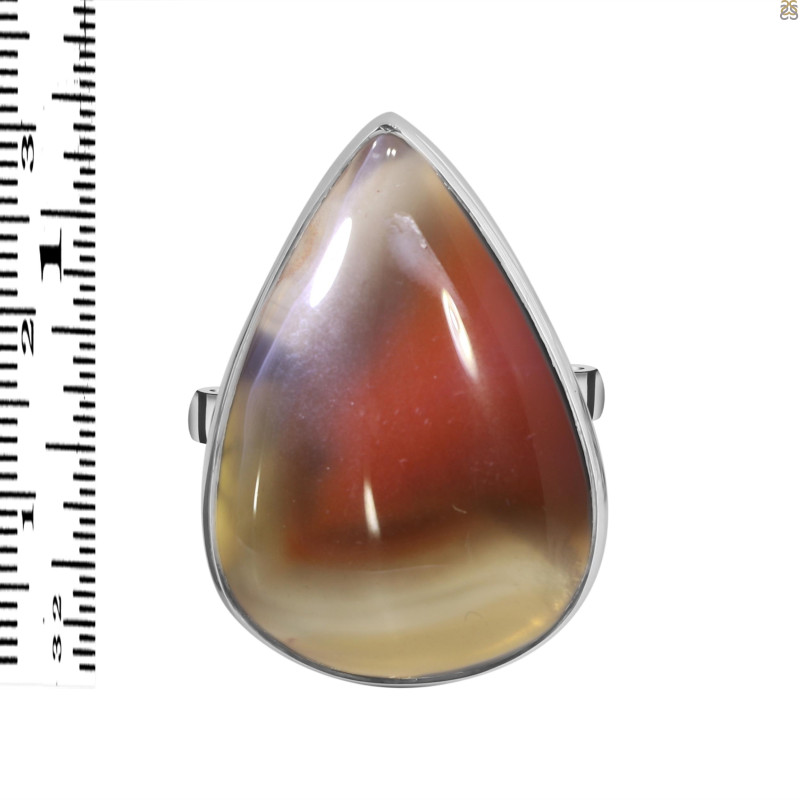 Red Botswana Agate Adjustable Ring-ADJ-R RBA-2-63