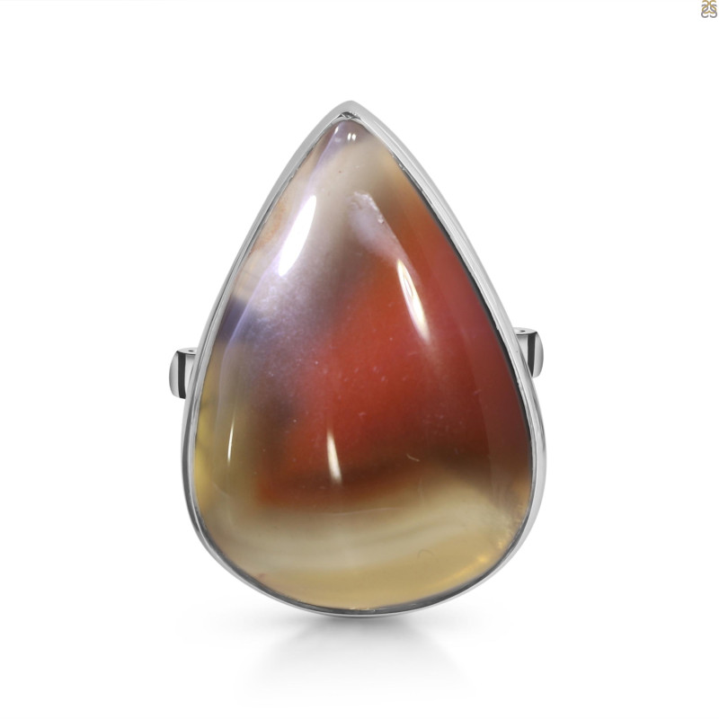 Red Botswana Agate Adjustable Ring-ADJ-R RBA-2-63