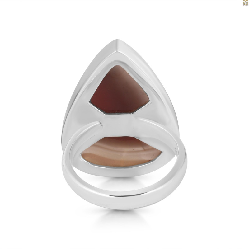 Red Botswana Agate Adjustable Ring-ADJ-R RBA-2-63