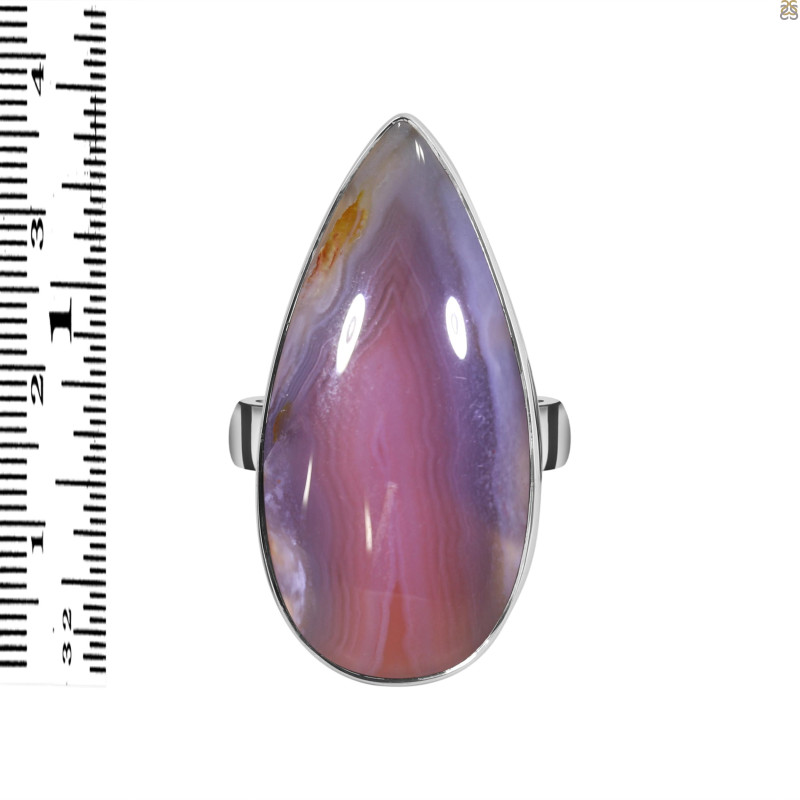 Red Botswana Agate Adjustable Ring-ADJ-R RBA-2-64