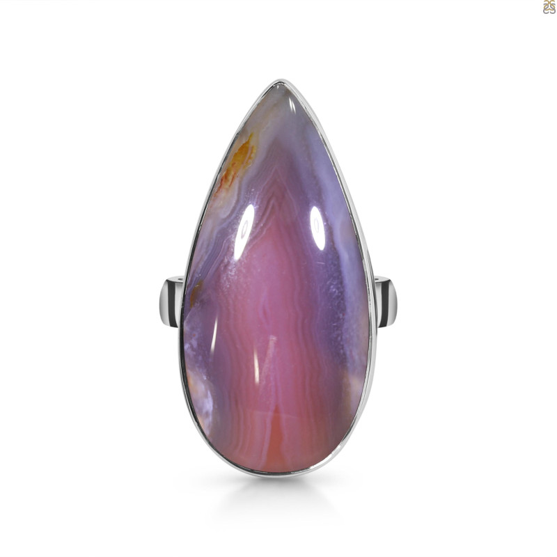 Red Botswana Agate Adjustable Ring-ADJ-R RBA-2-64