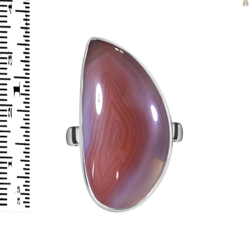 Red Botswana Agate Adjustable Ring-ADJ-R RBA-2-65