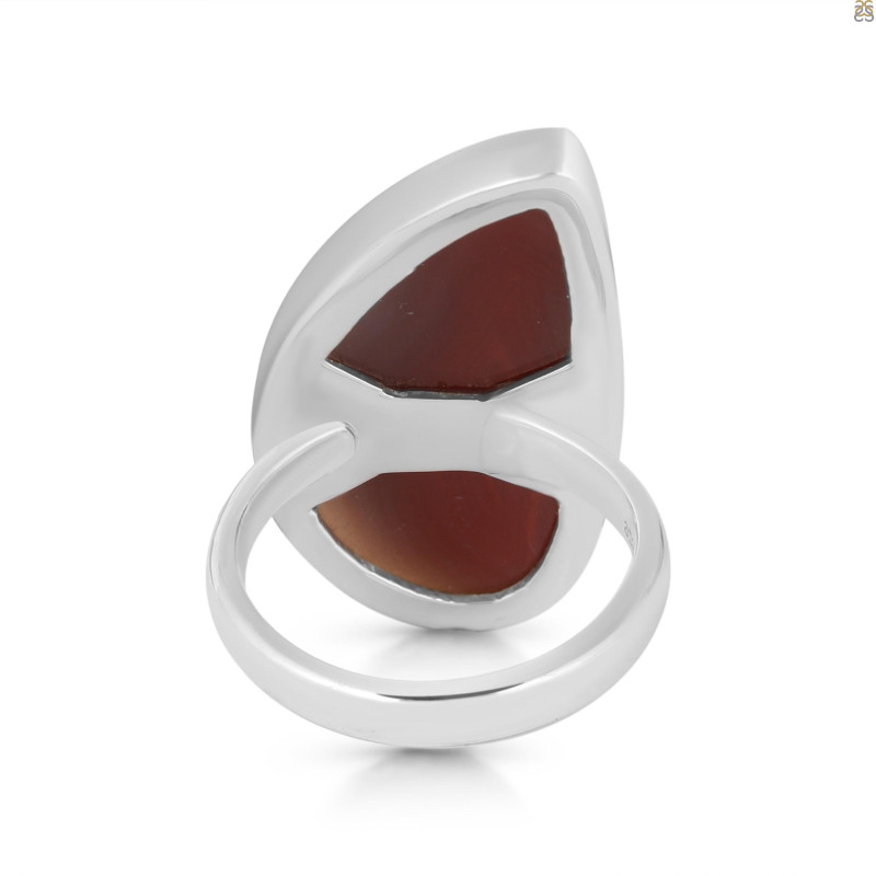 Red Botswana Agate Adjustable Ring-ADJ-R RBA-2-65