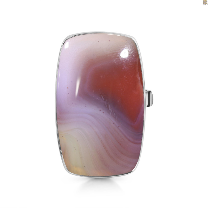 Red Botswana Agate Adjustable Ring-ADJ-R RBA-2-66