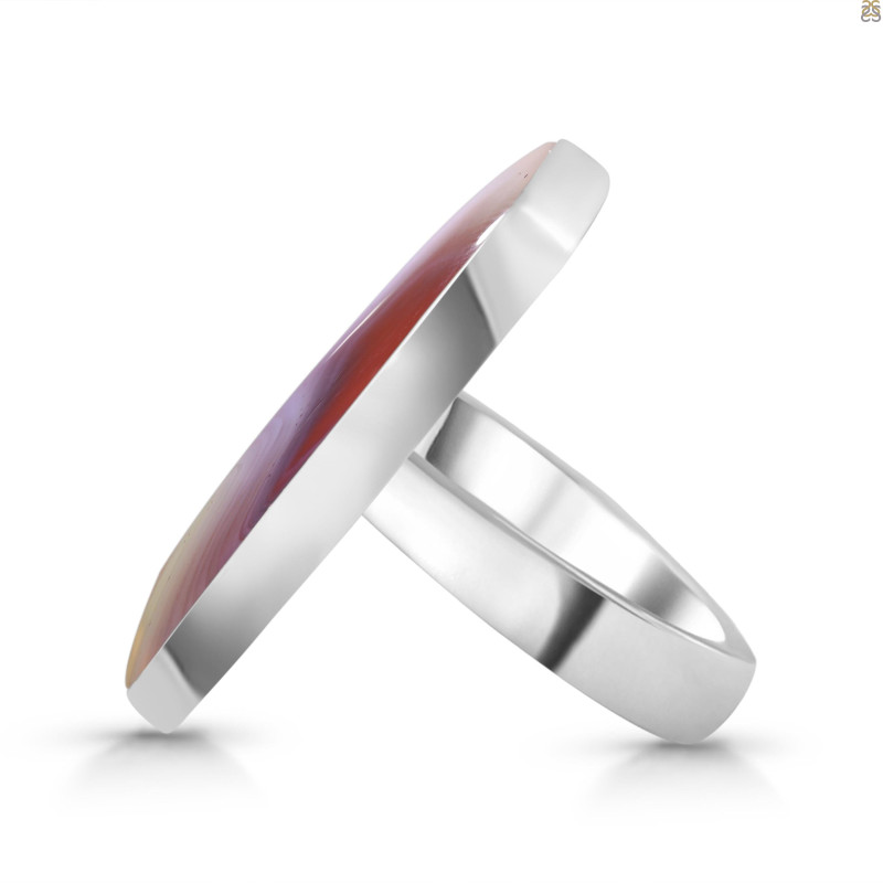 Red Botswana Agate Adjustable Ring-ADJ-R RBA-2-66