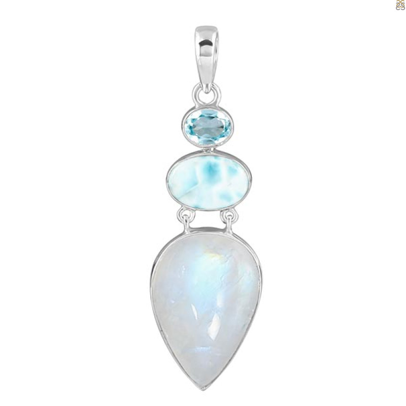 Moonstone Pendant-2SP RBM-1-152