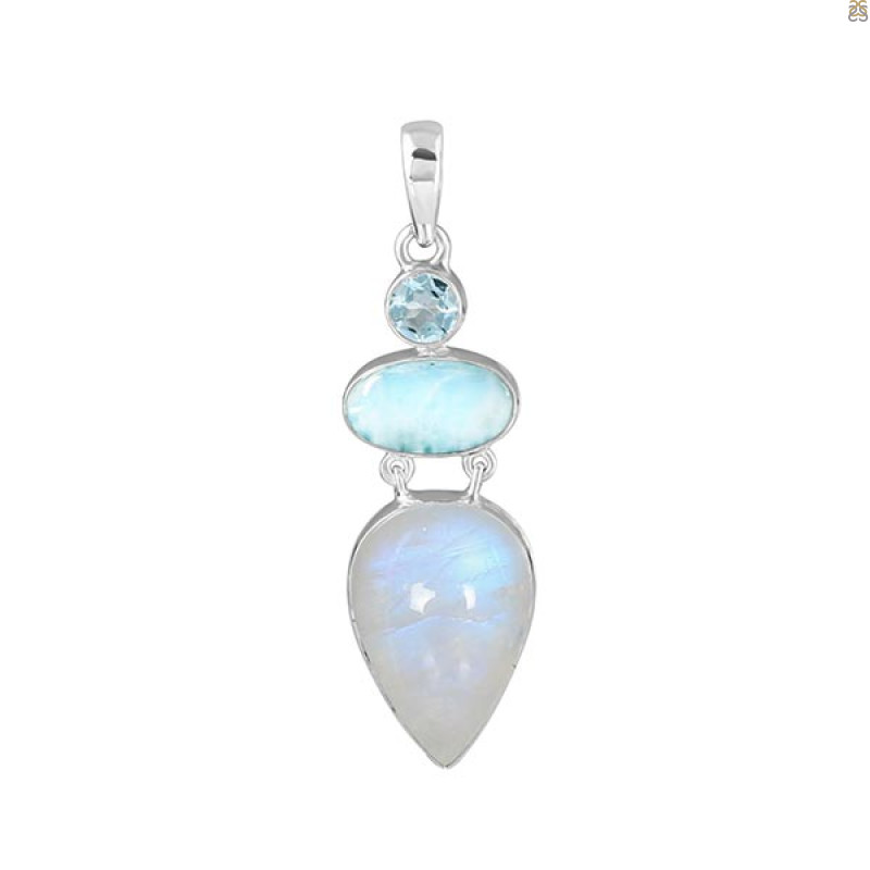 Moonstone Pendant-2SP RBM-1-155