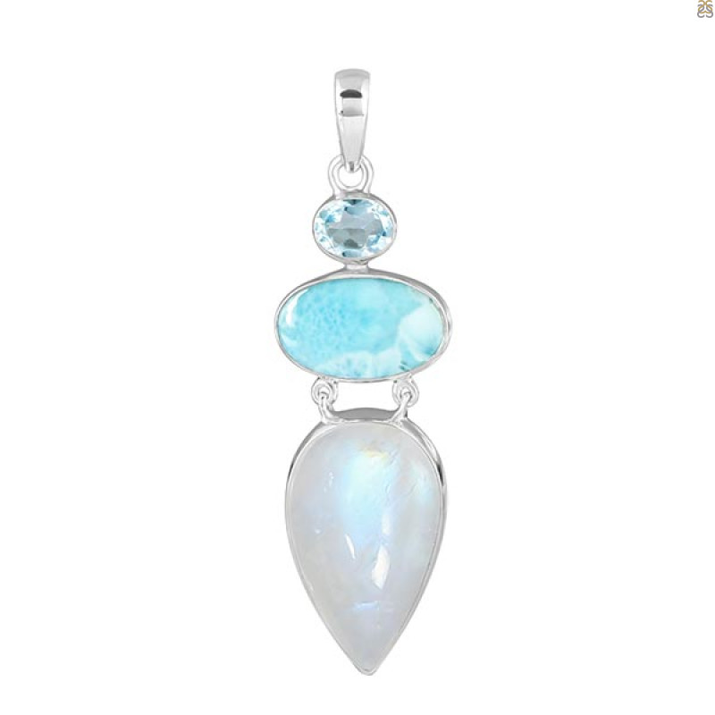 Moonstone Pendant-2SP RBM-1-158