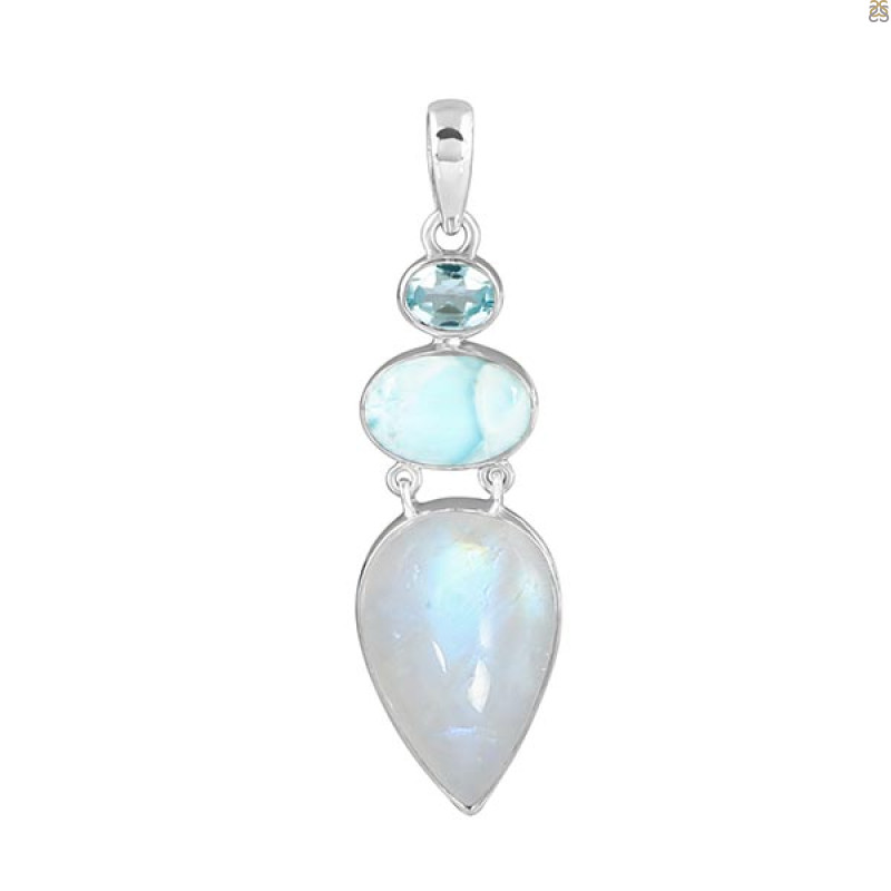 Moonstone Pendant-2SP RBM-1-161